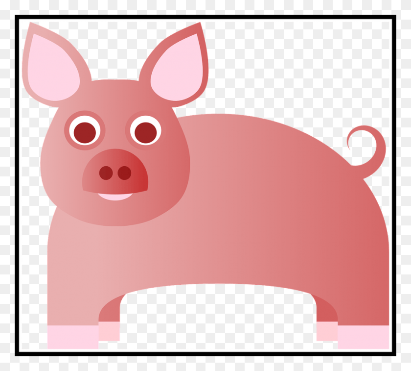 908x812 Pig Clipart Bacon - Bacon Clipart