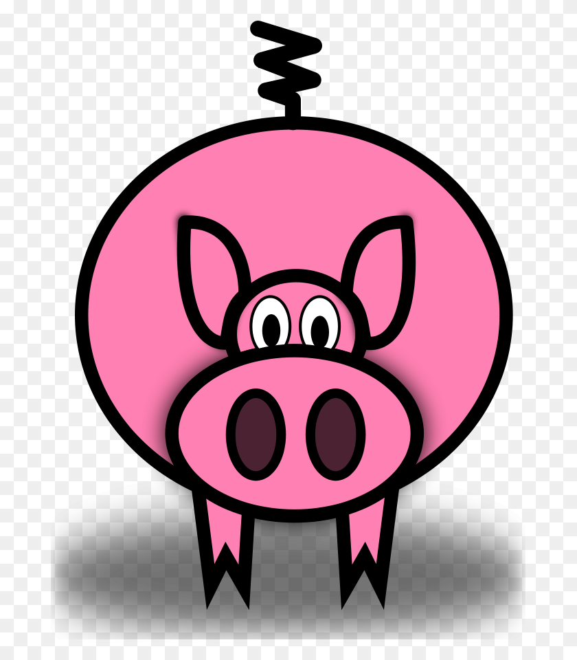 691x900 Pig Clipart Image - Show Pig Clip Art