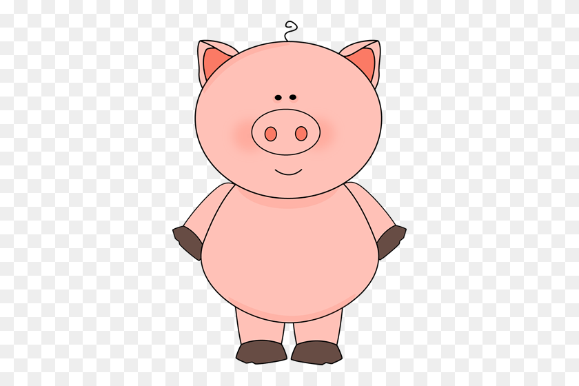 340x500 Pig Face Cliparts - Pink Pig Clipart
