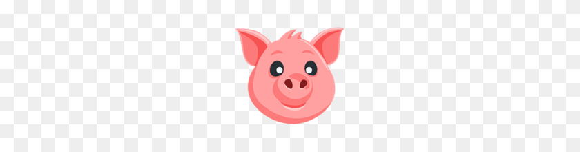 160x160 Pig Face Emoji On Messenger - Pink Heart Emoji PNG