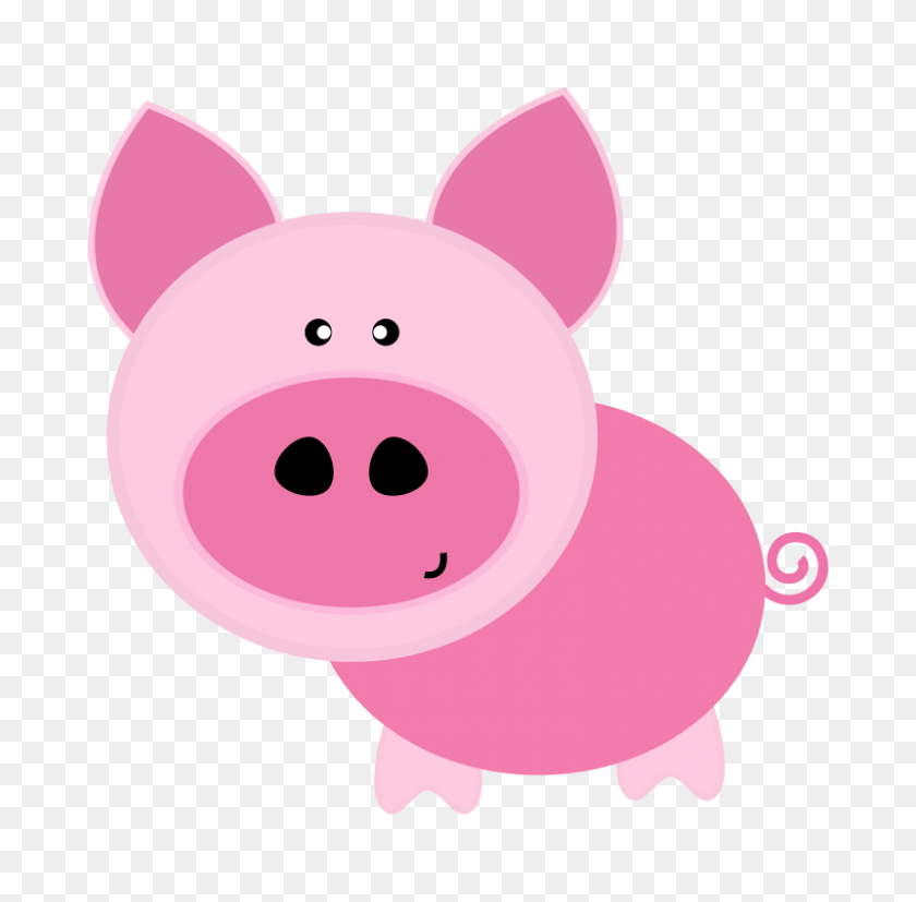 800x787 Pig Free To Use Clip Art - Cartoon Pig PNG