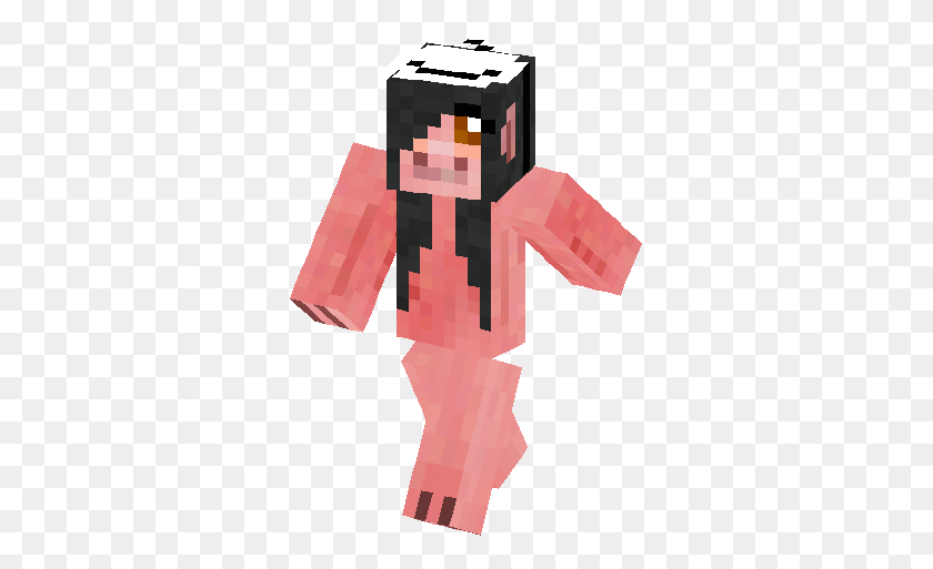 317x453 Pig Girl Skin Minecraft Skins - Minecraft Pig PNG