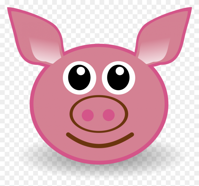 800x743 Свинья В Грязи - Muddy Pig Clipart