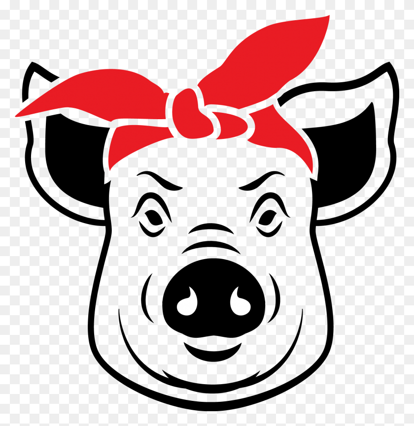 1632x1686 Pig Piglet Piggy Hog Swine Gangster Thug Thuggish Carto - Thug Clipart
