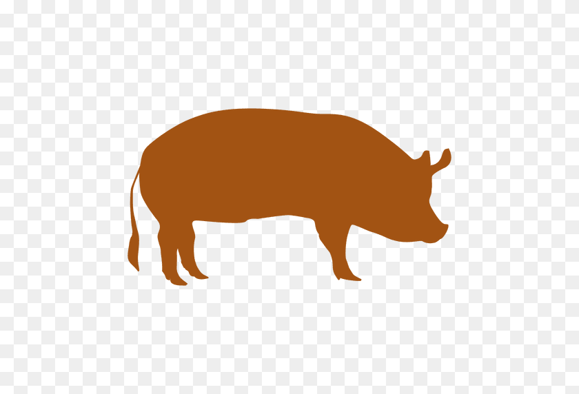 512x512 Cerdo Lado De La Silueta - Cerdo Png