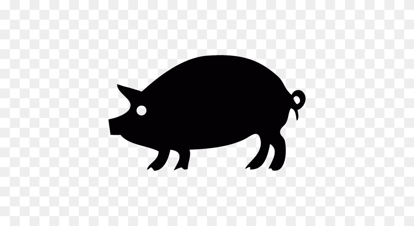 400x400 Pig Silhouette Free Vectors, Logos, Icons And Photos Downloads - Pig Silhouette Clip Art