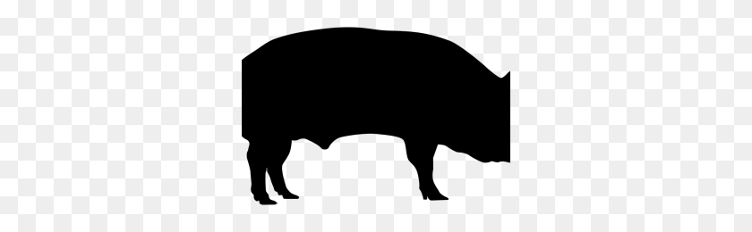 300x200 Pig Silhouette Png Png Image - Pig Silhouette PNG