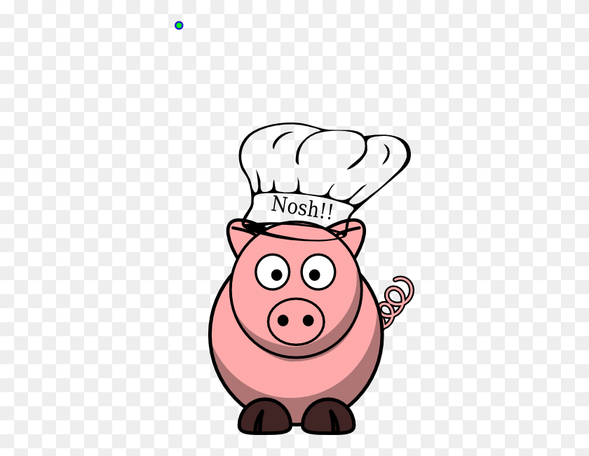 342x591 Pig With Palette Clip Art - Pig Clipart PNG