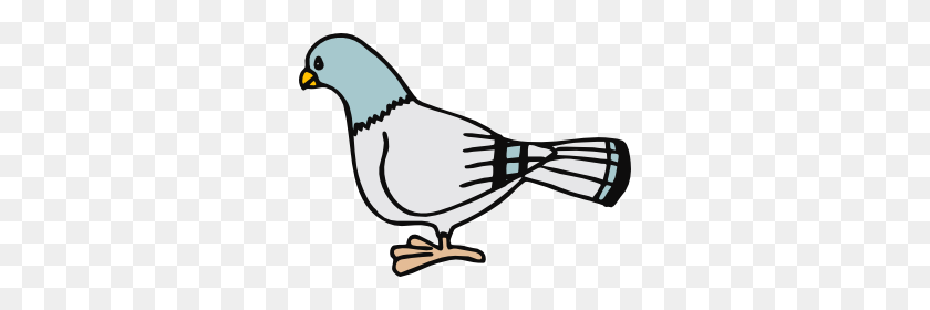 300x220 Pigeon Clip Art Free - Clay Pigeon Clipart