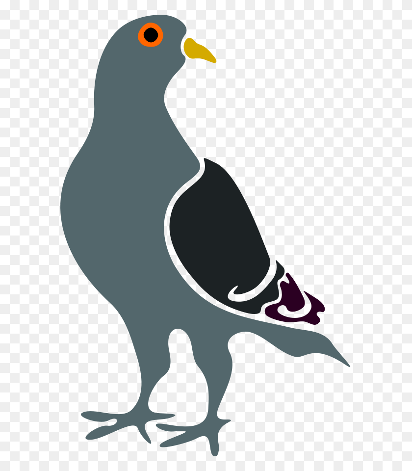594x900 Pigeon Clip Art Mario Cassar Paloma - Pigeon Clipart