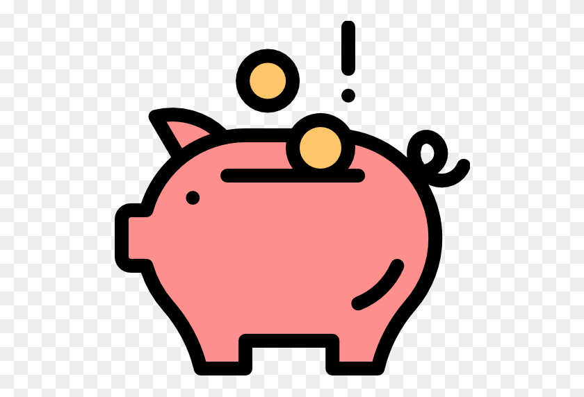 512x512 Alcancía - Piggy Bank Clipart Free