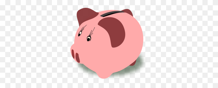 297x279 Piggy Bank Clip Art - Free Pig Clipart