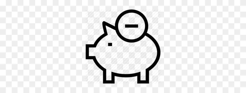 260x260 Piggy Bank Clipart - Piggy Bank Clipart Free