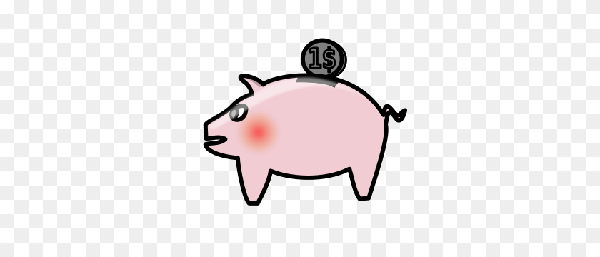 300x300 Piggy Bank Clipart Free - Miss Piggy Clipart