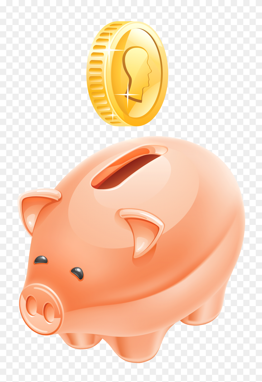 2880x4297 Piggy Bank Clipart Picture - Piggy Bank Clipart Black And White