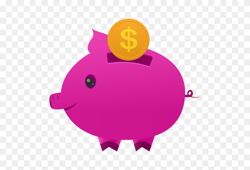 512x512 Piggy, Bank Icon Free Of Flatastic Icons - Piggy Bank Clipart Free