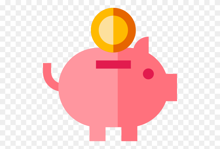 512x512 Piggy Bank Icon With Png And Vector Format For Free Unlimited - Piggy Bank Clipart Free