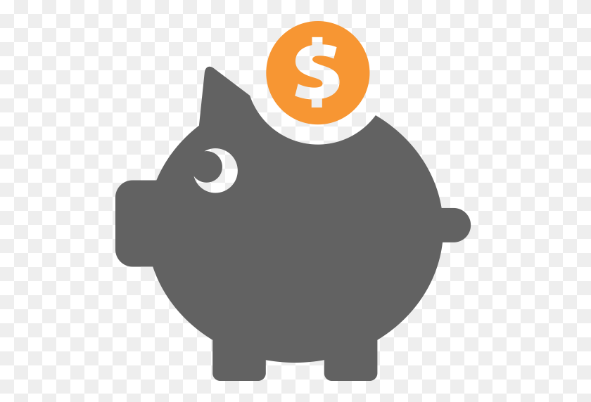 512x512 Piggy Bank, Multicolor, Business Icon With Png And Vector Format - Piggy Bank PNG