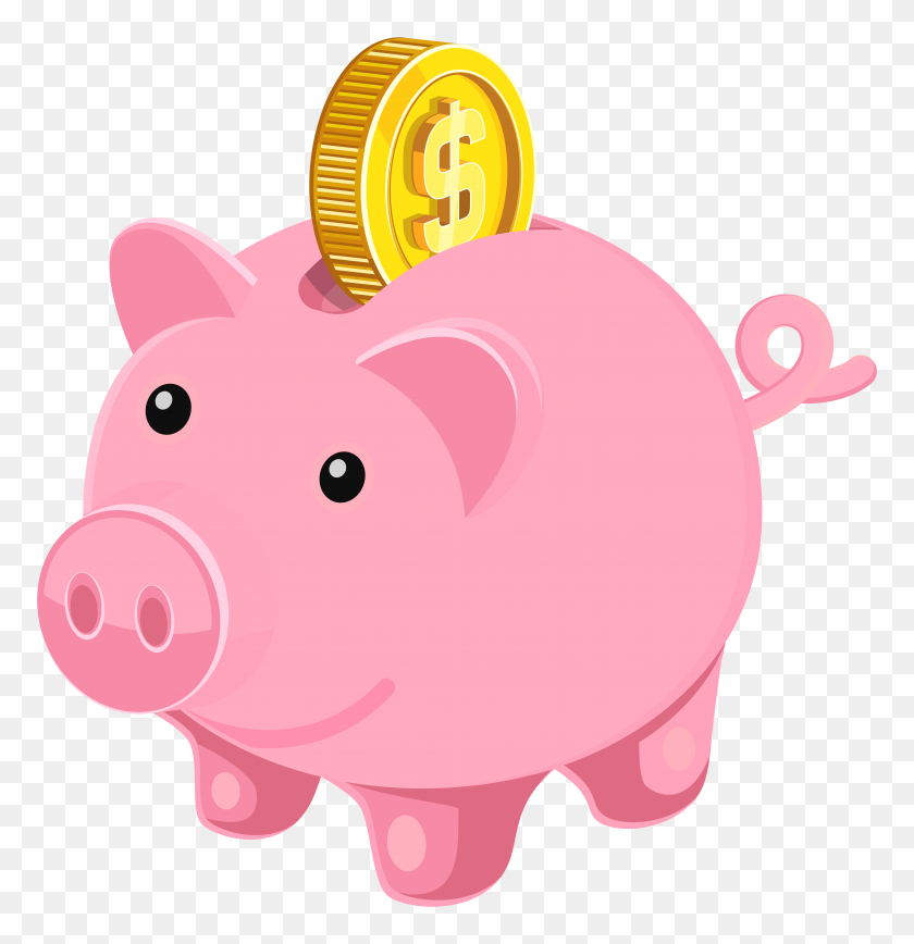 7721x8000 Piggy Bank Png Clip Art - Bank PNG