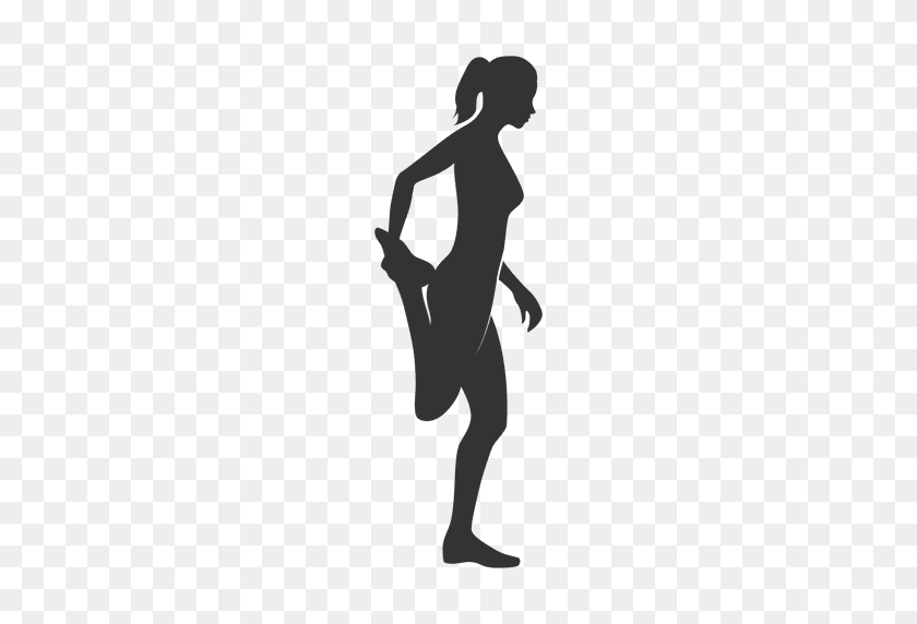 512x512 Pilates Girl Silhouette - Woman Silhouette PNG