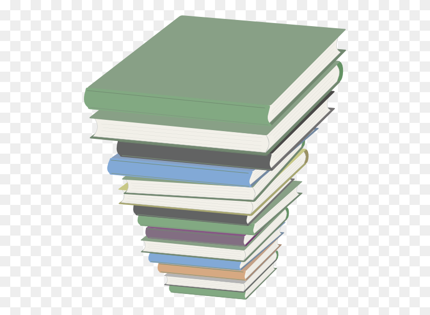 512x555 Pile Of Books Clipart - Pile Of Books PNG