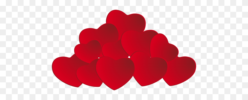 500x280 Pile Of Hearts Png Clipart - Pile Of Leaves Clipart