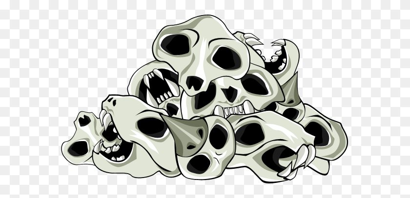 589x347 Pile Of Skulls - Pile Of Bones Clipart