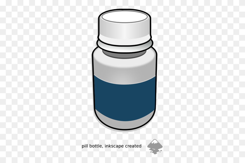 277x500 Pill Bottle Vector Clip Art - Rx Bottle Clipart