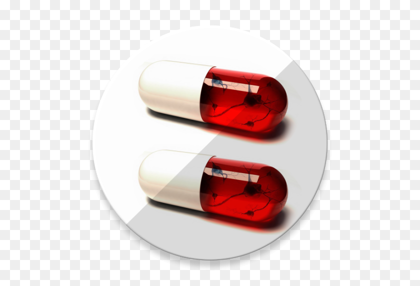 512x512 Pill Identifier Appstore For Android - Red Pill PNG