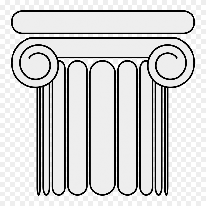 1000x1000 Pillar Ionic - Roman Columns Clipart