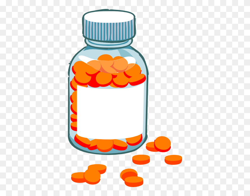 384x599 Pills Clipart Cartoon - Bottle Clipart