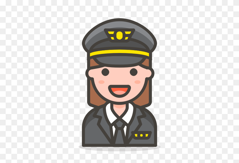 512x512 Pilot, Woman Icon - Pilot PNG