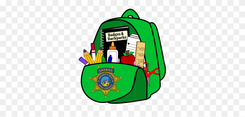 299x341 Pima County Sheriff's Department Banner Aetna Presents Badges - Backpack Clipart PNG