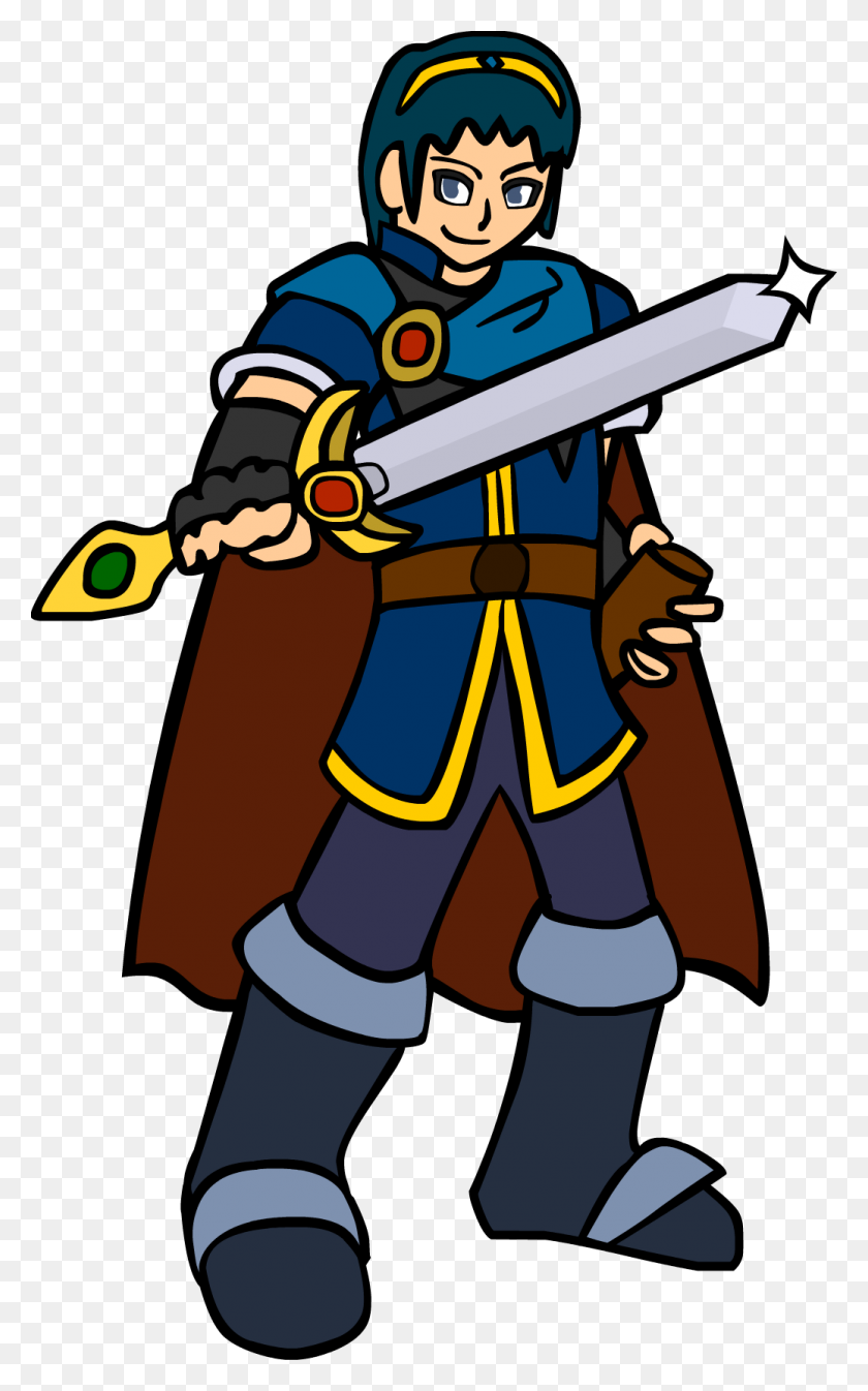 1037x1711 Pin Clock Brawl Minus Marth Artwork! The Pose Is Based Off - Marth PNG