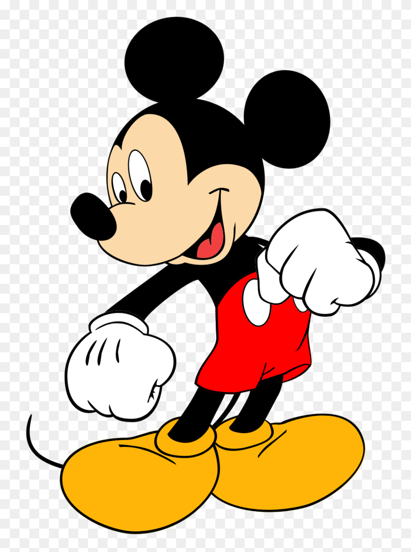 747x1068 Pin De Marina Em Mickey E Minnie Disney - Mickey Mouse Logo PNG