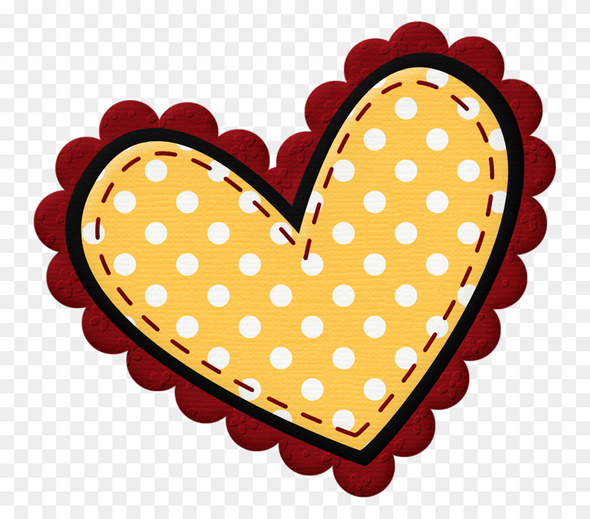 745x679 Pin Od Melody Bray Na Clip Art - Cross With Heart Clipart