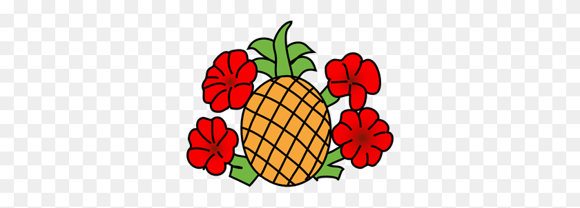 300x242 Pin Png Images, Icon, Cliparts - Cute Pineapple Clipart