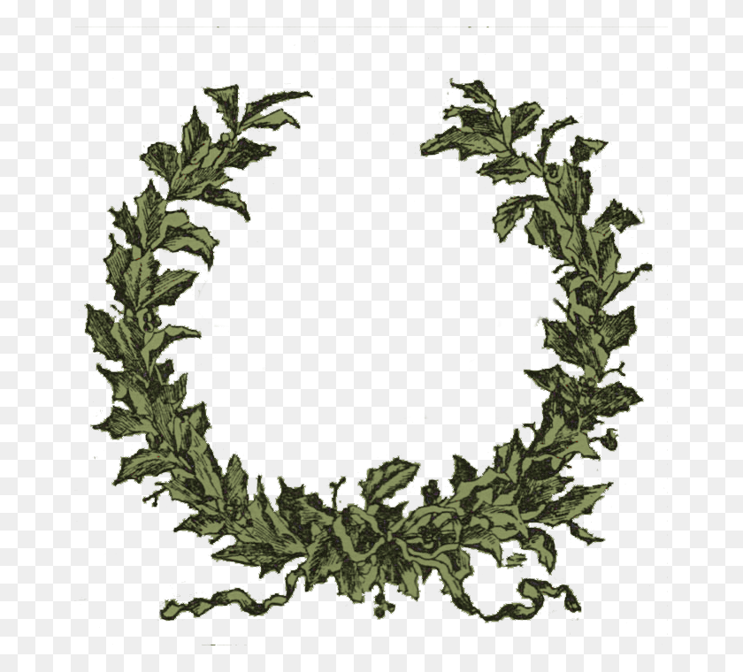 671x700 Pinart Christmas Pine Wreath Clipart - Pinecone Clipart