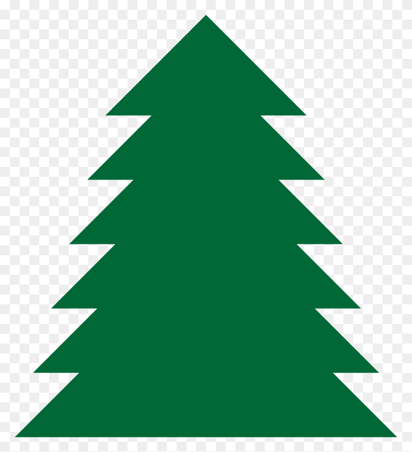 1282x1416 Pine Tree Clipart A Simple Green Tree - Pine Tree Clipart