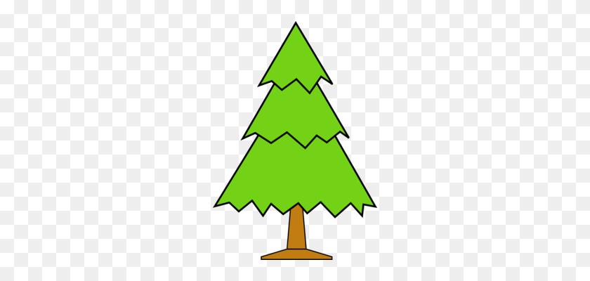 234x340 Pine Tree Fir Conifers Oak - Forest Background Clipart