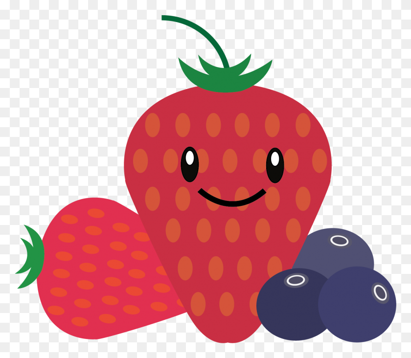 1399x1207 Pineapple Berries Watermelon - Berries PNG