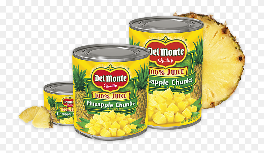737x428 Pineapple Chunks In Juice Del Monte Foods, Inc - Canned Food PNG