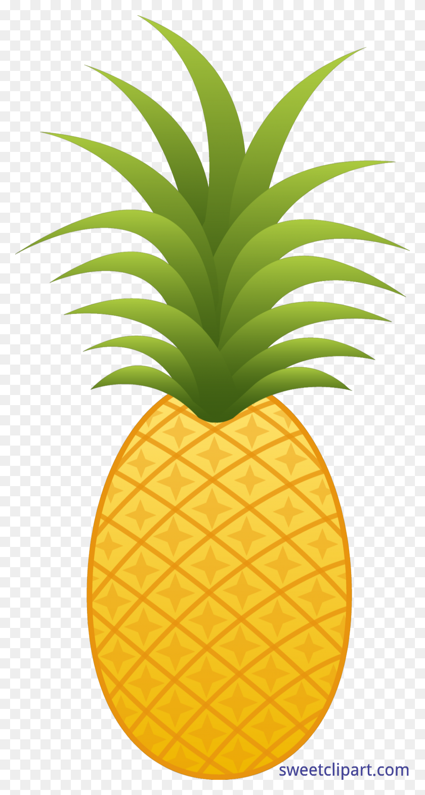 3062x5931 Pineapple Clip Art - Pineapple With Sunglasses Clipart
