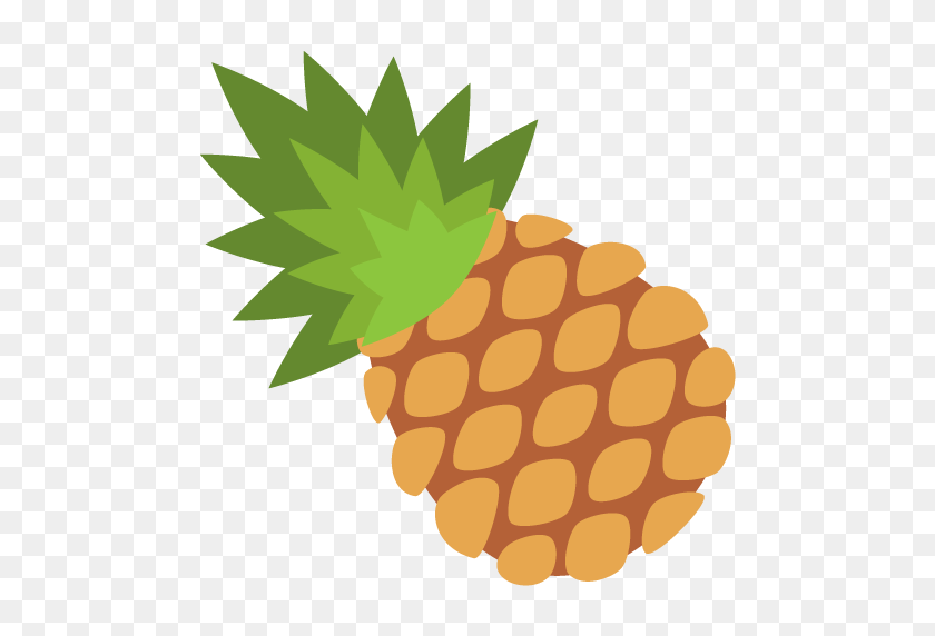 512x512 Pineapple Clipart Emoji - Pineapple Clipart PNG