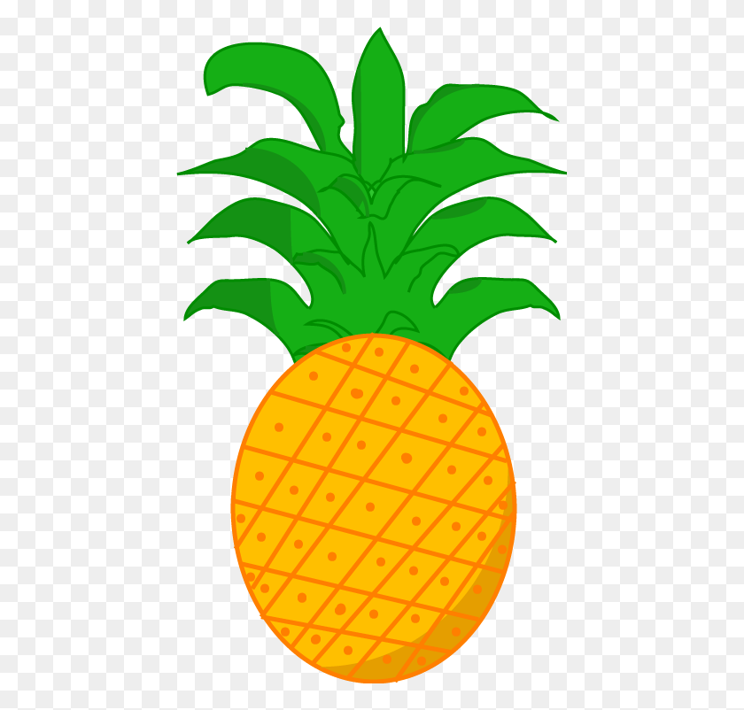 441x742 Pineapple Clipart Object - Pineapple Clipart