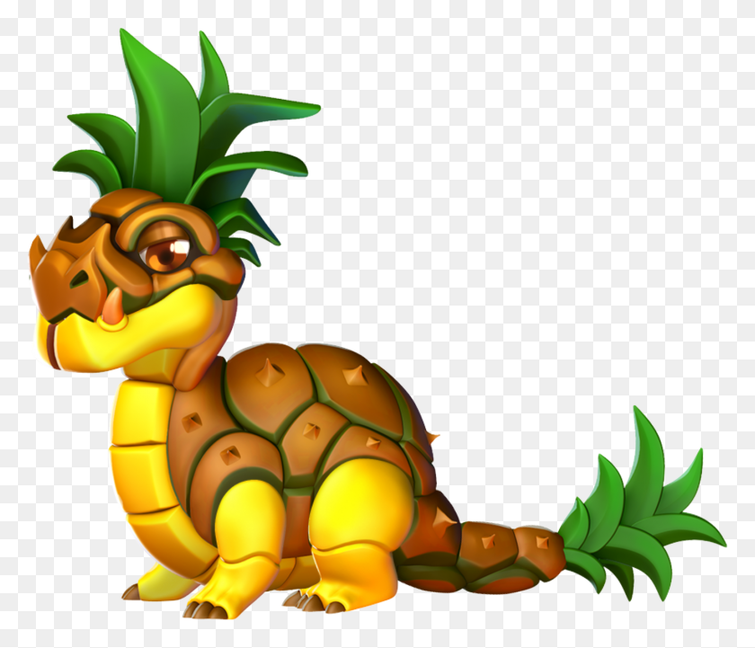 1423x1207 Pineapple Dragon - Pineapple PNG
