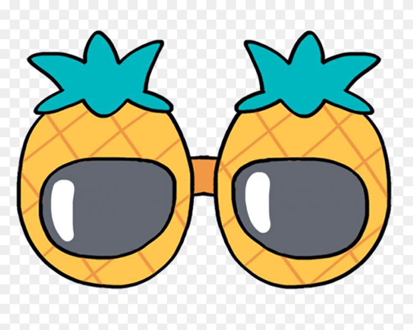 974x766 Pineapple Glasses Sunglasses Mochi Kawaii Cute Softbot - Pineapple Sunglasses Clipart