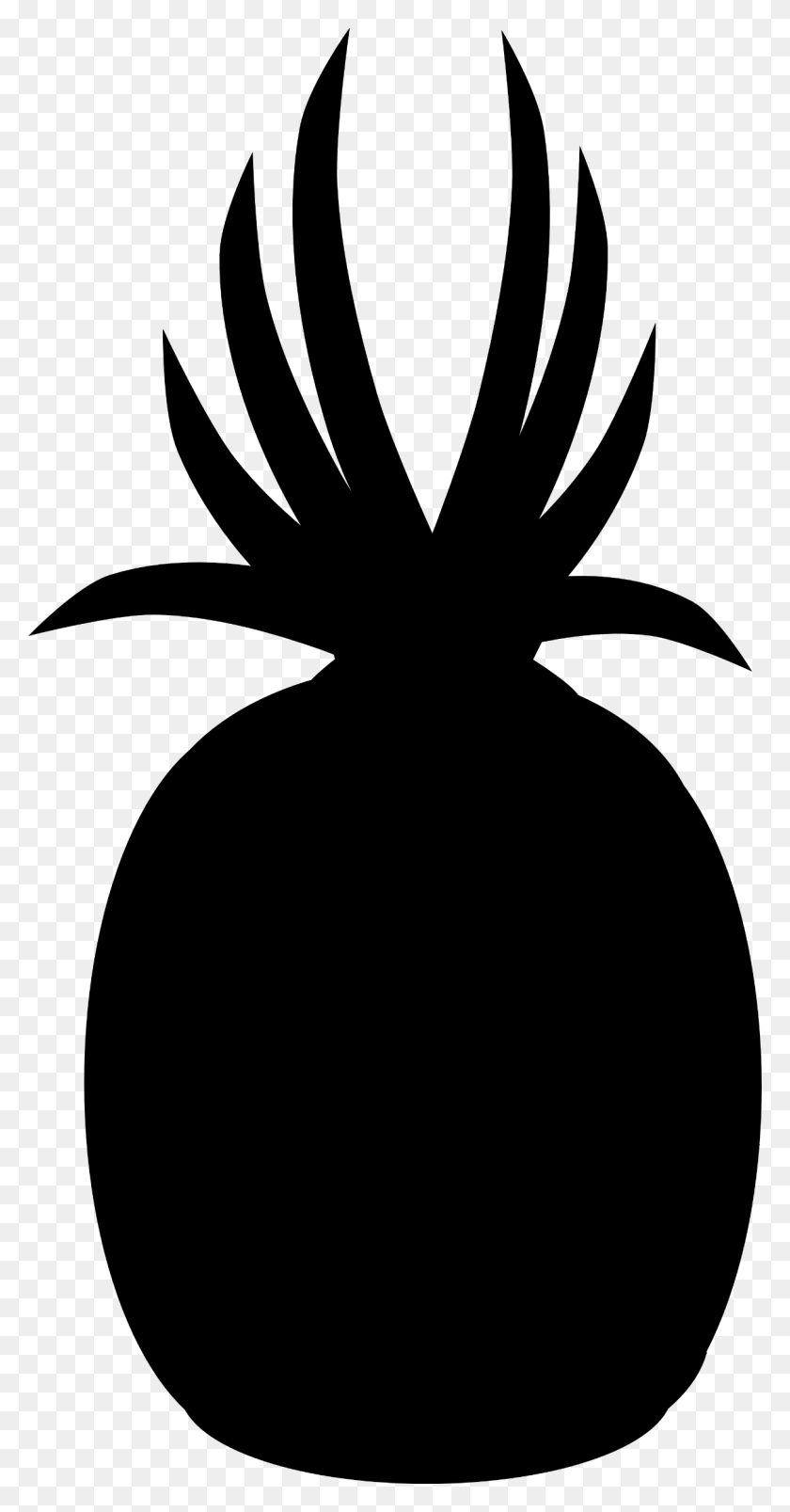 1210x2400 Pineapple Silhouette - Pineapple Clipart Free