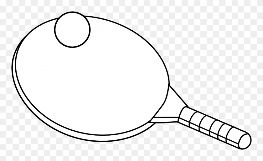 1200x700 Ping Pong Clip Art Black And White - Zap Clipart