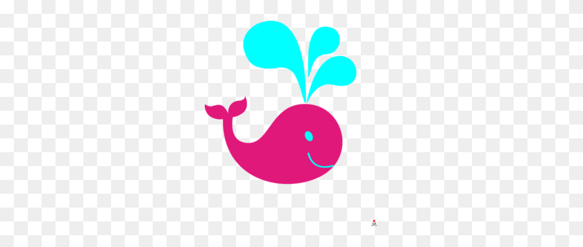 249x297 Pink And Aqua Whale Clip Art - Baby Whale Clipart